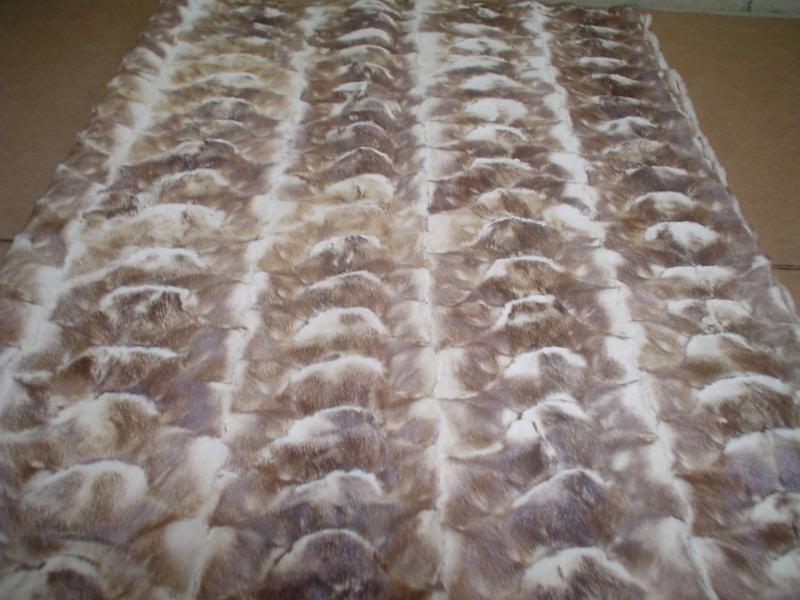 Bleached mink head 